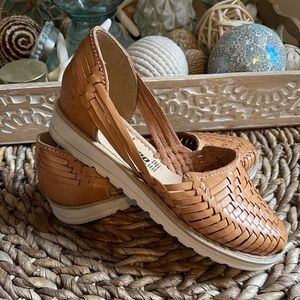 Genuine Mexican Leather Slip On Huarache